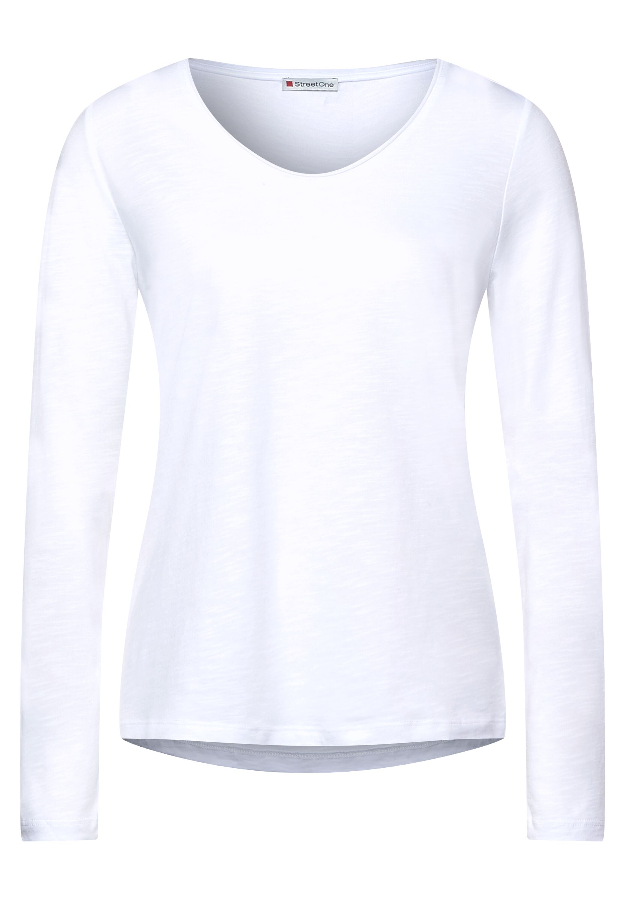 Shirt in effen kleur - White
