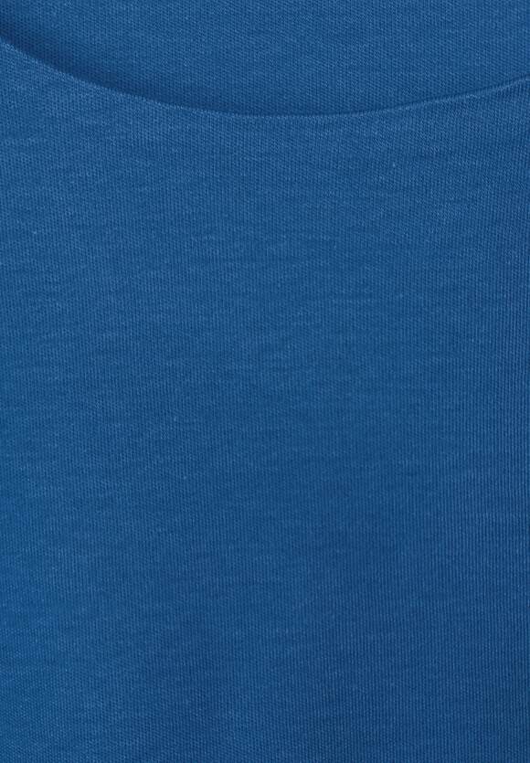 STREET ONE Shirt in Unifarbe Damen - Style Pania - Lapis Blue | STREET ONE  Online-Shop