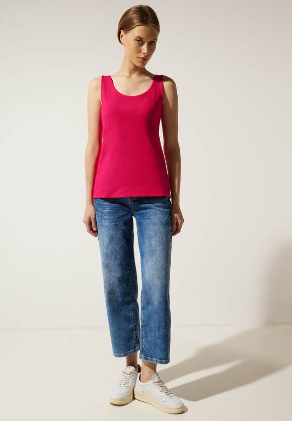 | Damen Online-Shop STREET - Unifarbe Ärmelloses Intense ONE STREET - in Style Berry Gania ONE Shirt