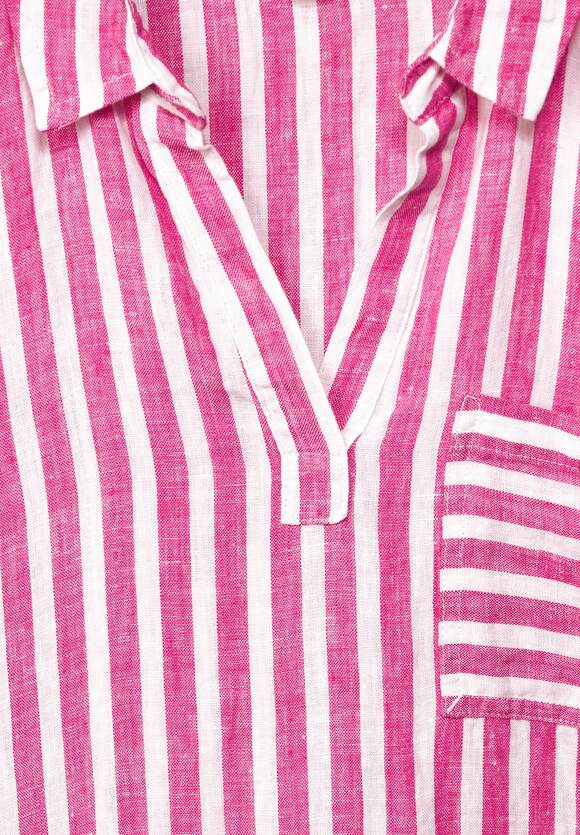 STREET ONE Leinen Shirtkleid Damen - Oasis Pink | STREET ONE Online-Shop