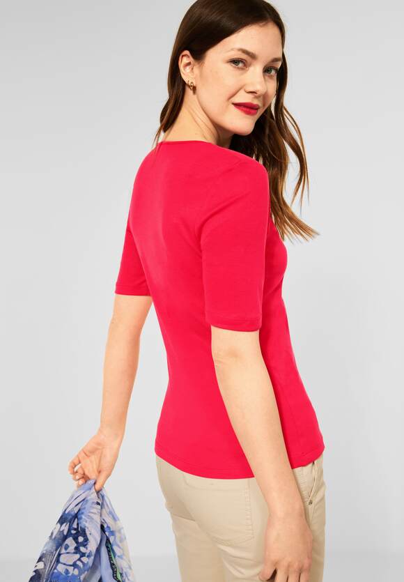 STREET - Intense Online-Shop Damen Coral ONE Unifarbe STREET - ONE Palmira Style in | T-Shirt