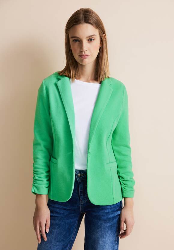 Green STREET Blazer ONE ONE | Damen Grass STREET Online-Shop Raffungen mit - Soft