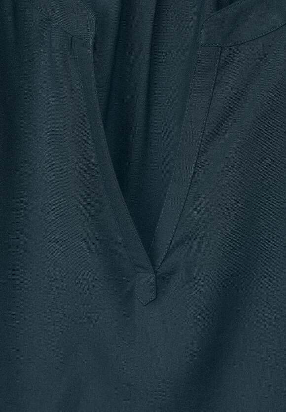 STREET ONE Blusenshirt in Online-Shop Unifarbe Damen - Cool Vintage ONE | Green STREET