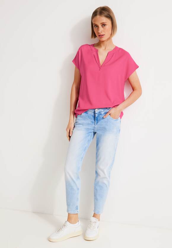 STREET Online-Shop Damen Unifarbe - ONE Rose ONE Blusenshirt Berry | STREET in