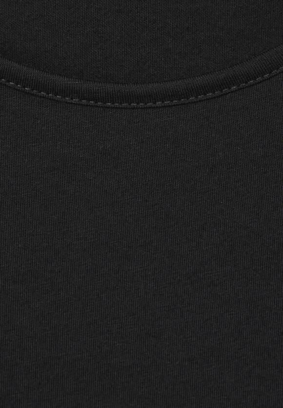 STREET ONE Basic Langarmshirt | STREET - Damen Black ONE Online-Shop