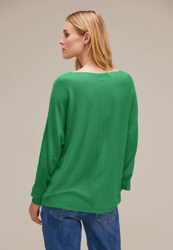 STREET ONE Trui in effen - | Style ONE Dames Fresh Green Gentle Noreen - kleur Online-Shop STREET