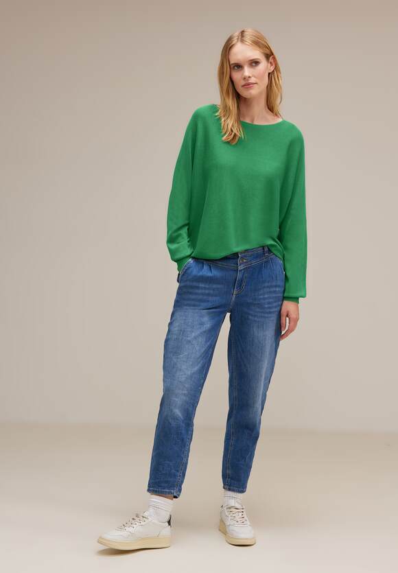 Fresh Gentle kleur Dames | STREET - effen ONE Online-Shop Style Trui Green ONE in - Noreen STREET