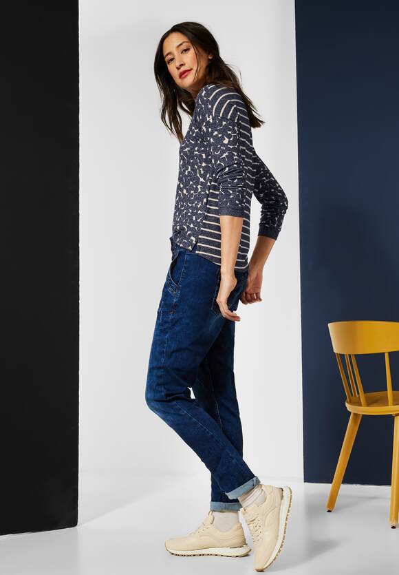 STREET - Online-Shop ONE Ellen Melange ONE Style | Shirt Deep - Damen Printmix im Blue STREET