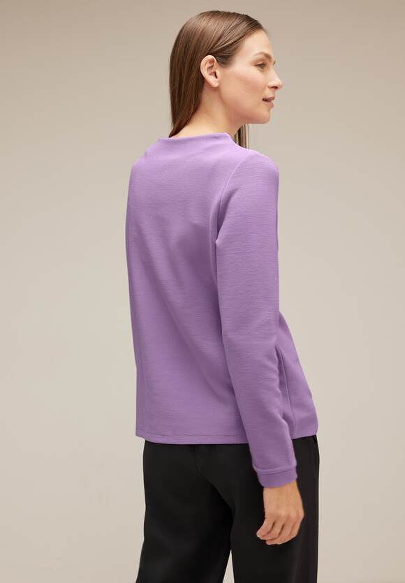 Dames STREET Soft met mouwen Lilac STREET - Fijn Pure shirt lange | Online-Shop ONE ONE