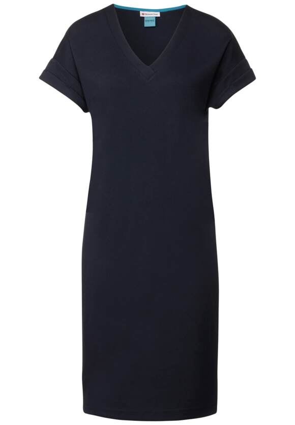 STREET ONE Easy Jersey Kleid Blue Deep Damen | STREET ONE - Online-Shop