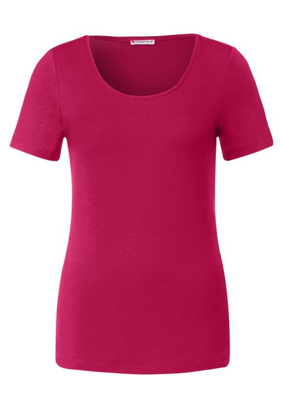 STREET ONE Basic Style | T-Shirt Ivy STREET Red ONE - Long Carmine - Online-Shop Damen