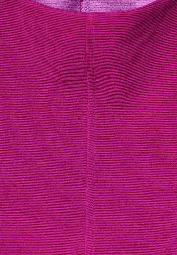 STREET ONE Shirt mit feiner STREET - Bright Damen ONE Cozy Online-Shop Pink Struktur 