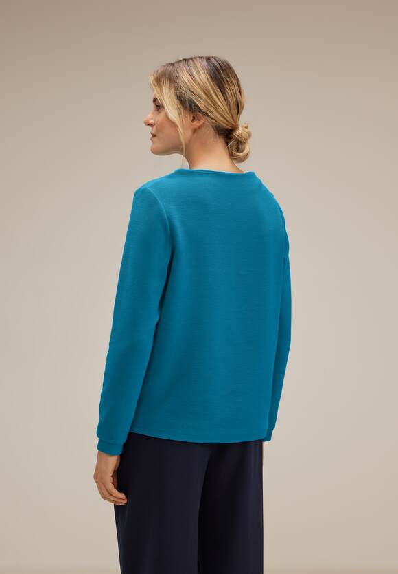 Langarmshirt Online-Shop - ONE Feines Blue ONE | STREET Damen Aquamarine STREET