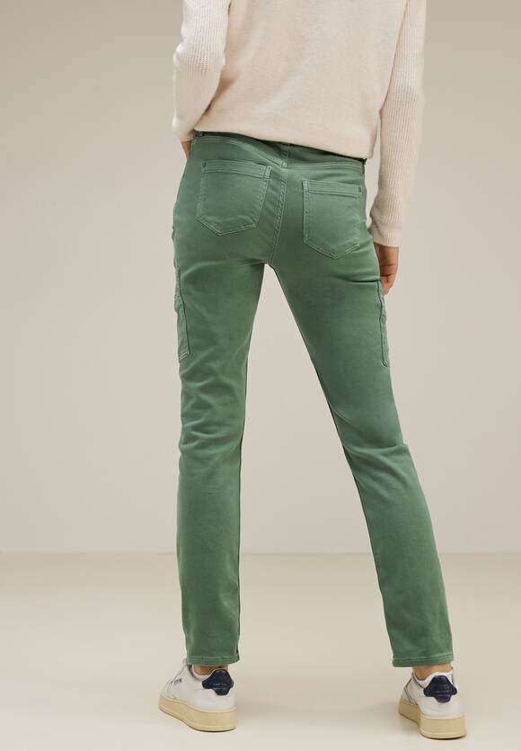 STREET ONE Online-Shop Jeans Green Damen - ONE | Casual Novel STREET Grüne Fit Overdyed Cargo