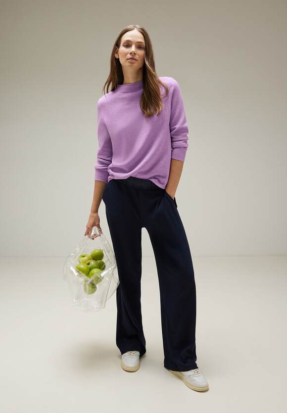 STREET ONE Loose Fit Colorjeans Damen - Style Bonny - Lupine Lilac Overdyed  | STREET ONE Online-Shop