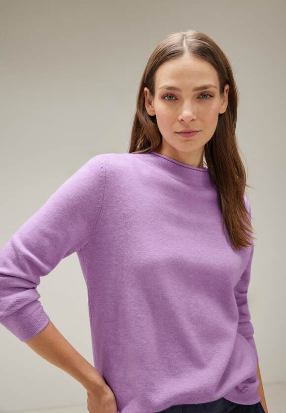 ONE STREET Optik ONE Melange Damen Pullover - Pure | Melange in Lilac STREET Online-Shop