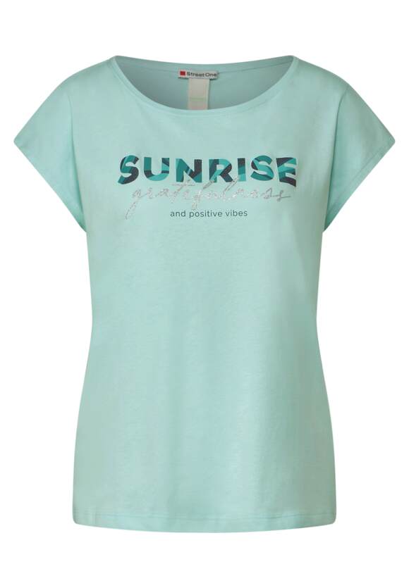 Soft T-Shirt Partprint ONE Damen ONE | STREET Online-Shop Green STREET Lagoon -