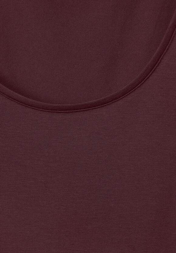 STREET ONE Basic Long T-Shirt Damen - Style Ivy - Purple Brown | STREET ONE  Online-Shop