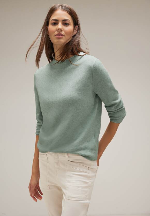 ONE mit | Vintage Green - Cool Damen Print Blusenshirt ONE STREET STREET Online-Shop