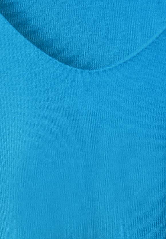 Kurzarmshirt STREET Online-Shop Blue STREET - | Basic ONE Palmira Damen - Style Splash ONE