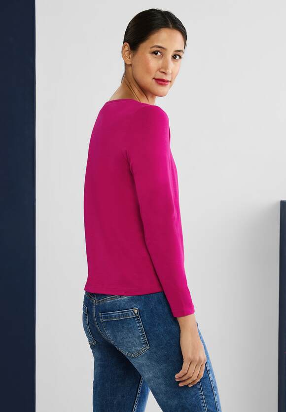 STREET ONE Softes Basic Shirt | STREET Online-Shop Pink ONE Nu Damen 