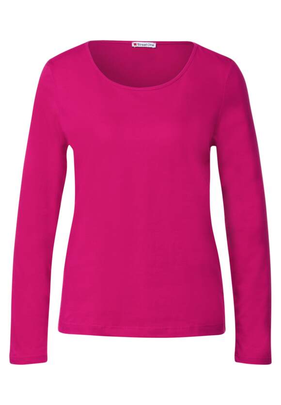 STREET ONE Basic - ONE Nu Softes Damen STREET Shirt Online-Shop Pink 