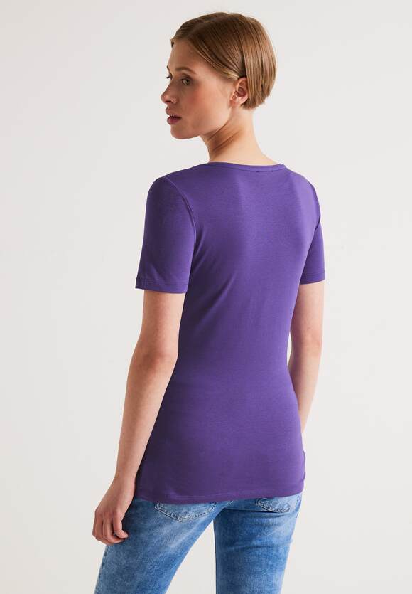 STREET T-Shirt Lupine ONE Ivy Basic - Online-Shop Long Purple Style Damen ONE | STREET -