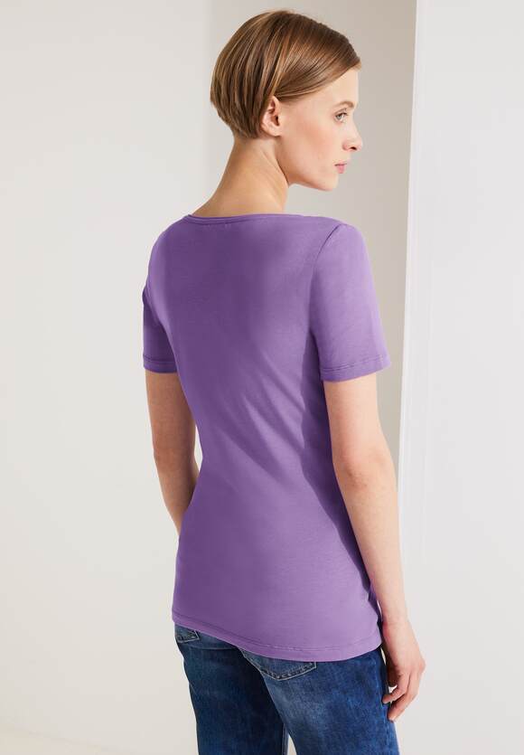STREET ONE Basic Long T-Shirt Online-Shop ONE Lilac - | Damen Ivy STREET Lupine Style 