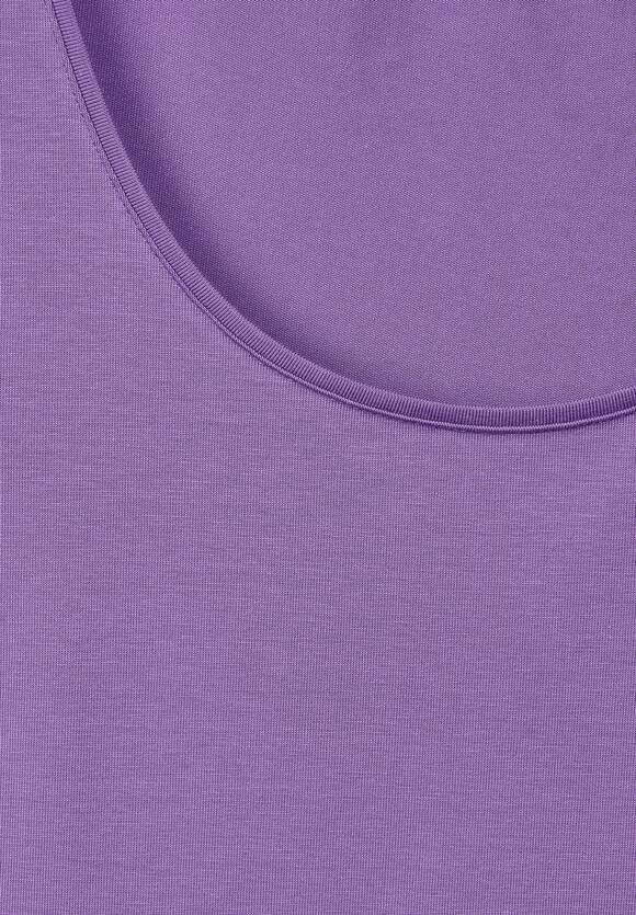 STREET ONE Basic Long T-Shirt Damen - Style Ivy - Lupine Lilac | STREET ONE  Online-Shop