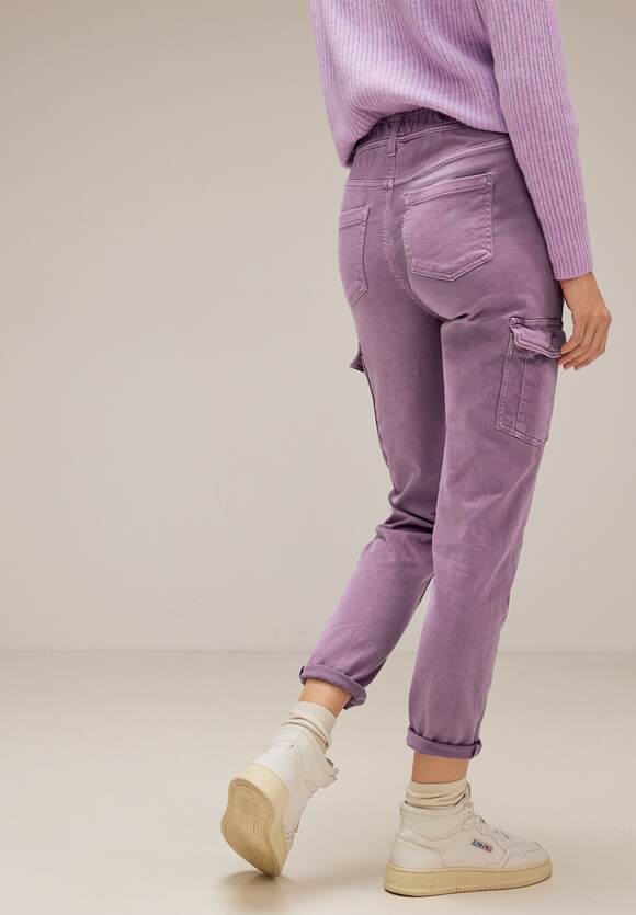 STREET ONE Loose Bonny - - STREET Damen Lupine Style Lilac Colorjeans Online-Shop Fit | ONE Overdyed