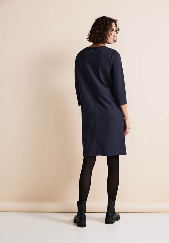 STREET ONE Knielanges Jerseykleid Damen - Deep Blue | STREET ONE Online-Shop