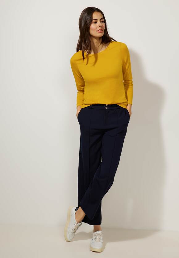 STREET STREET | ONE Damen - Yellow Langarmshirt Basic Online-Shop Tanned ONE