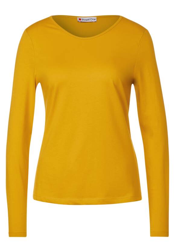 Yellow Damen STREET - ONE | Online-Shop Tanned Langarmshirt Basic STREET ONE