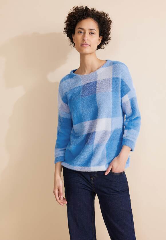 STREET ONE Offene Shirtjacke Damen - Style Jacy - Atlantic Blue Melange | STREET  ONE Online-Shop