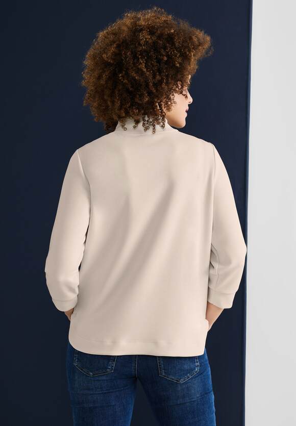 STREET ONE Shirt mit Zipper White - Damen | STREET Lucid ONE Online-Shop