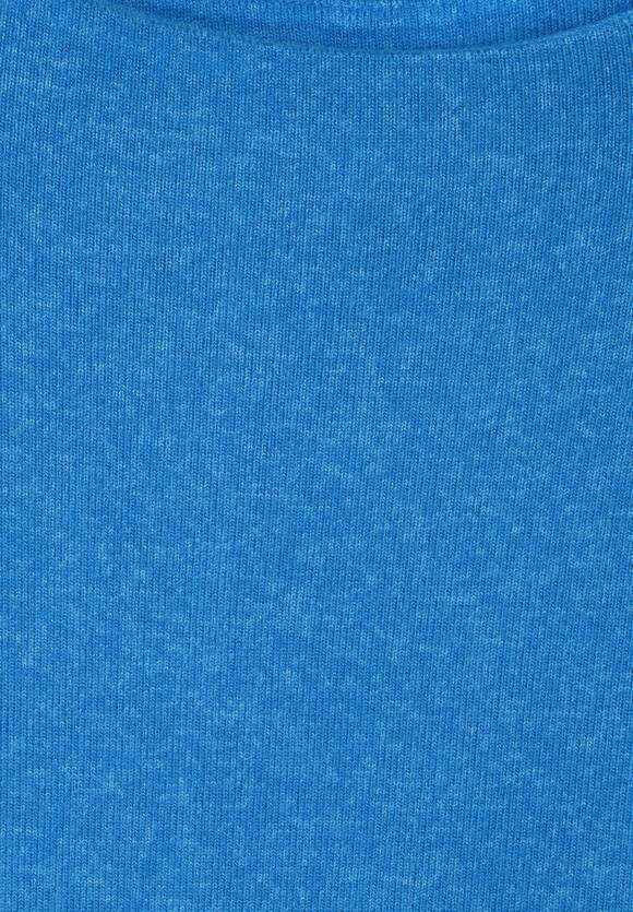 Damen Lapis STREET ONE Langarmshirt - - in Online-Shop Blue Melange | ONE Melange STREET Style Lena