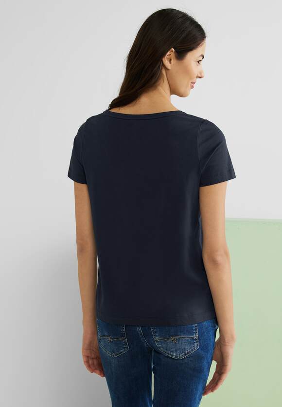 STREET ONE T-Shirt mit Online-Shop | ONE Blue Damen Deep STREET Wording 