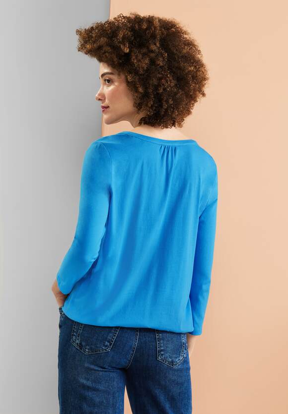 STREET ONE Jersey Shirt mit Online-Shop 3/4 Splash | STREET Blue ONE Damen - Ärmel