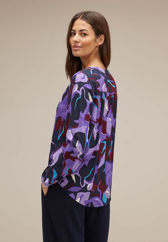 STREET ONE mit - | - Print Style Lilac Damen ONE Viskose STREET Bamika Lupine Online-Shop Bluse