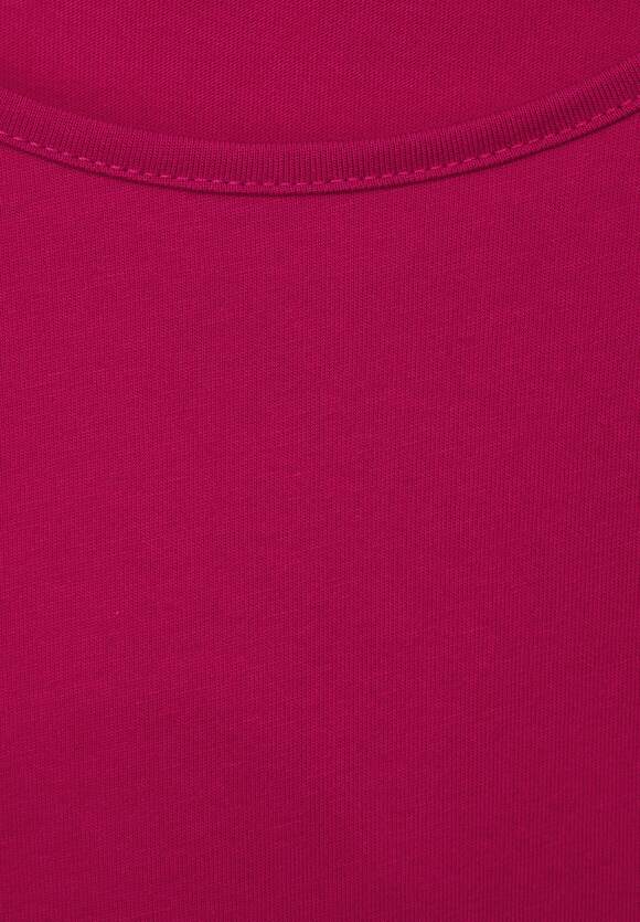 STREET ONE Basic Langarmshirt Damen - Carmine Red | STREET ONE Online-Shop