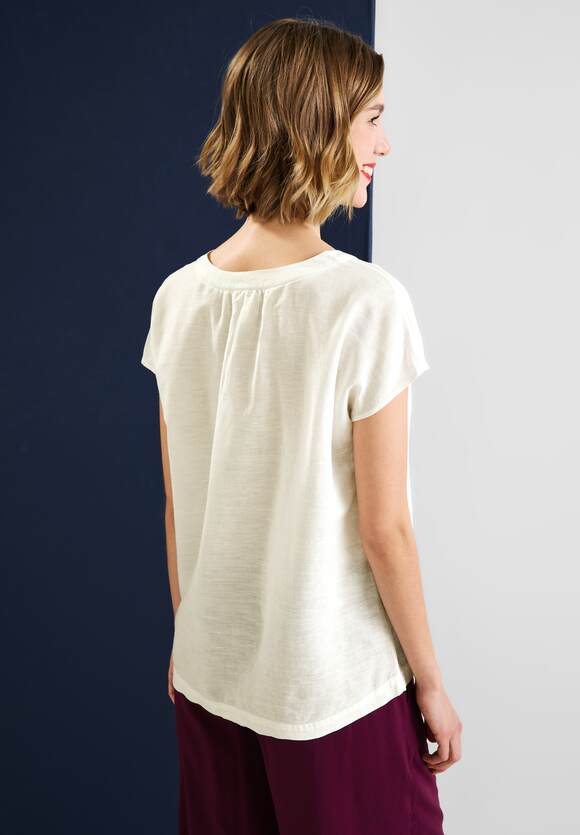 STREET Blusenshirt ONE White Off Online-Shop - Leinenmix | ONE Damen STREET