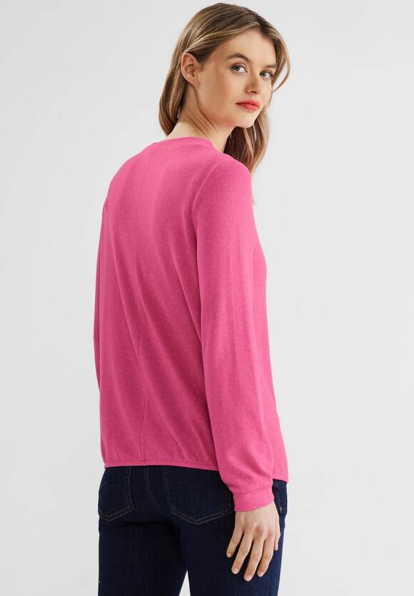 - Rose - Melange Lena ONE Langarmshirt Style in Berry Damen Online-Shop STREET ONE Melange | STREET