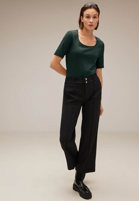 Pania - Karrée Damen Hillside Shirt Green mit Style - Online-Shop STREET | ONE ONE Ausschnitt STREET