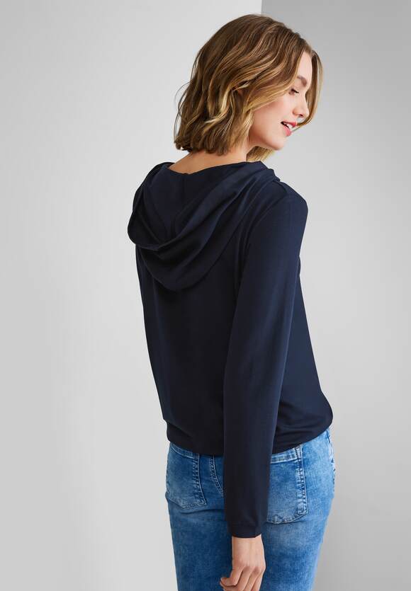 Online-Shop | ONE ONE STREET - Kapuzenshirt Damen Softes Deep STREET Blue