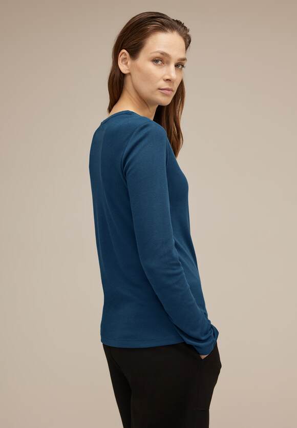 ONE Basic ONE | STREET Blue STREET Damen Langarmshirt - Online-Shop Atlantic