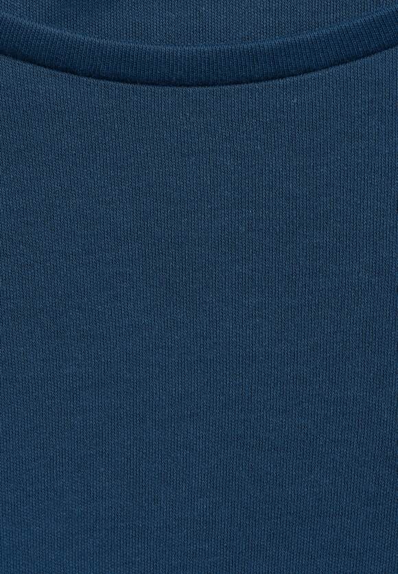 STREET ONE Basic Langarmshirt Damen Atlantic Online-Shop | Blue STREET ONE 