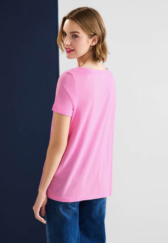 Wild Damen | T-Shirt Wording STREET STREET ONE mit Rose ONE Online-Shop -