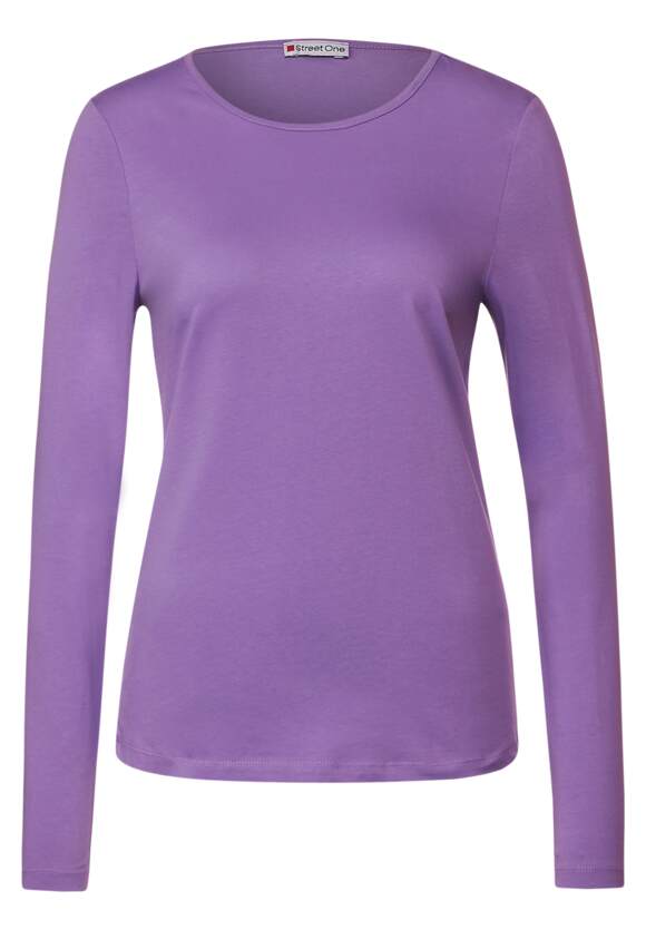 | Damen STREET - Lilac STREET Basic ONE Langarmshirt Lupine Online-Shop ONE