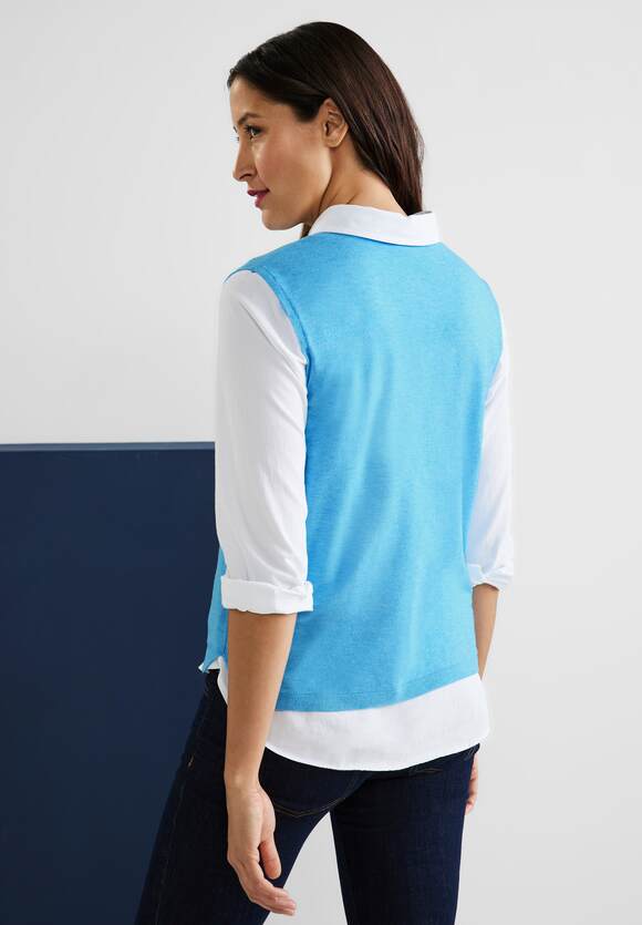 Splash STREET | STREET Unifarbe ONE Online-Shop Damen Pullunder - Melange ONE Blue in