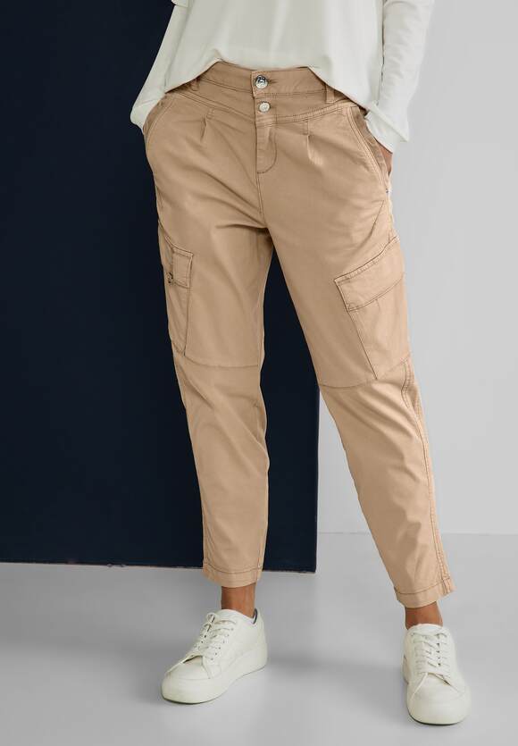 STREET ONE Loose ONE Smooth - | Sand Stretch STREET Mom Hose - mit Online-Shop Damen Fit Style